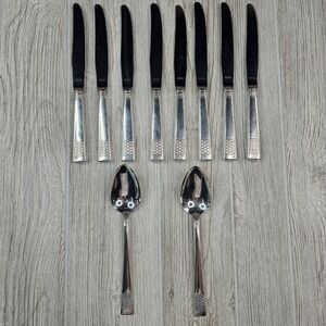 Cavalcade National‎ Silver Company King Edward Silverplate Knife Spoon Set